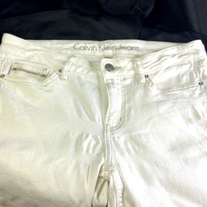 CALVIN Klein White Skinny Ankle Jeans - Waist 29
